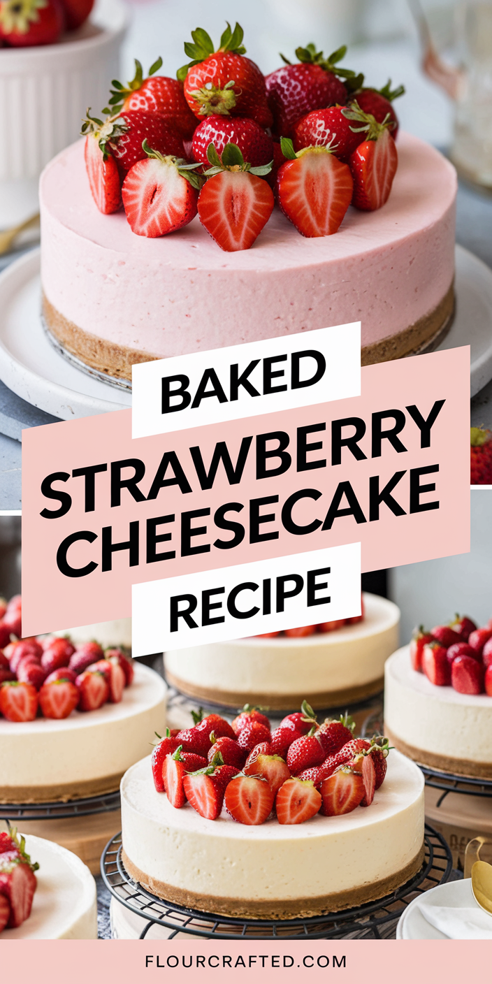 Baked Strawberry Cheesecake Recipe