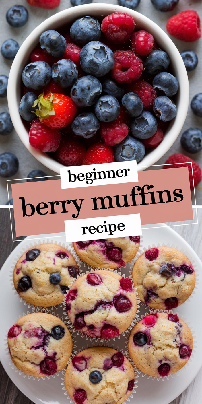 Beginner Berry Muffins Recipe Beginner Berry Muffins Recipe