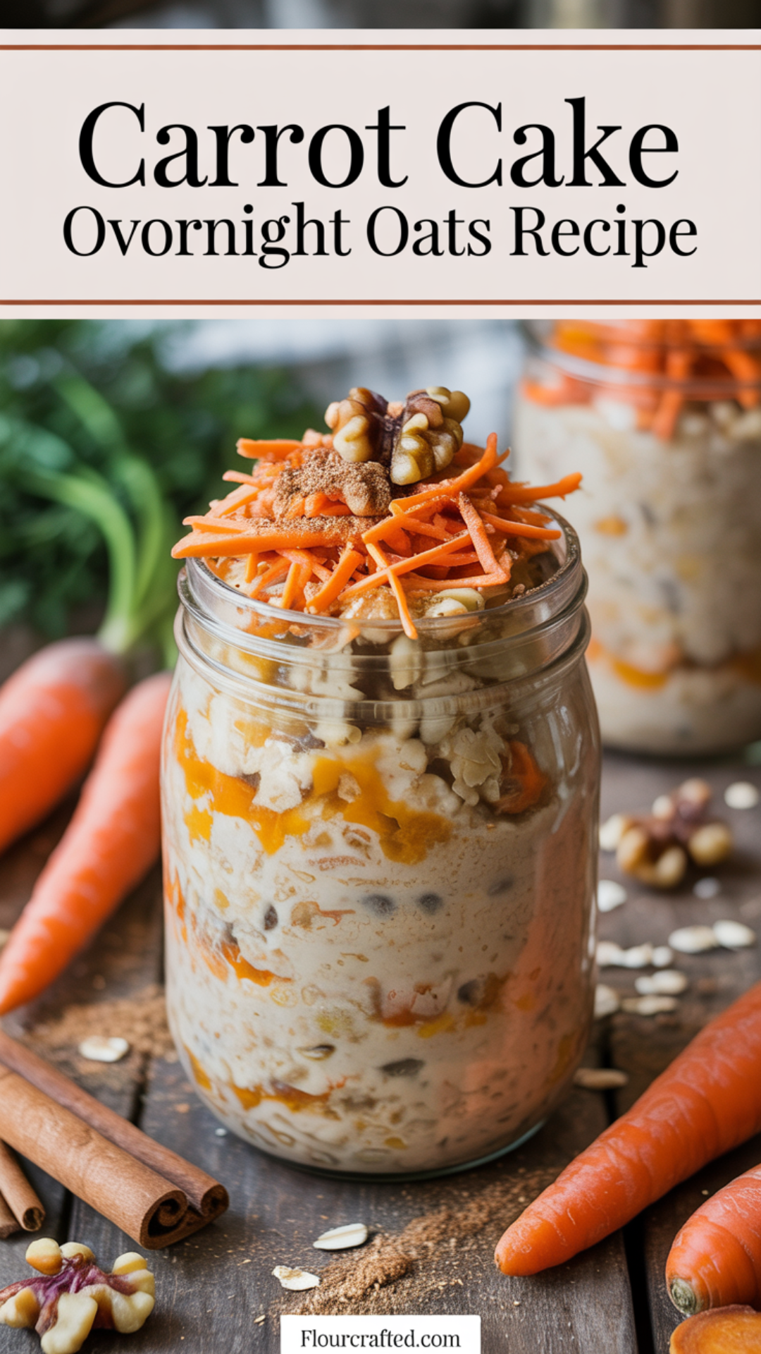 Carrot Cake Overnight Oats recipe
