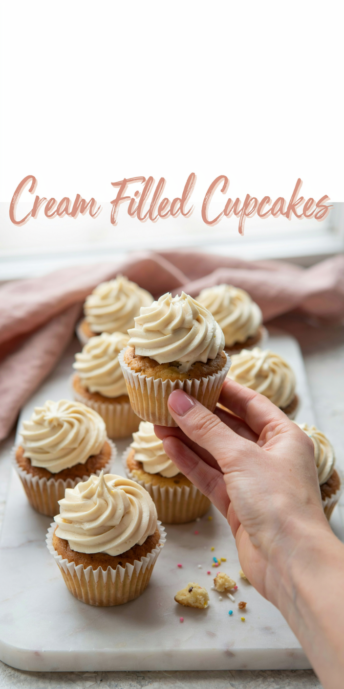 Cream Filled Cupcakes