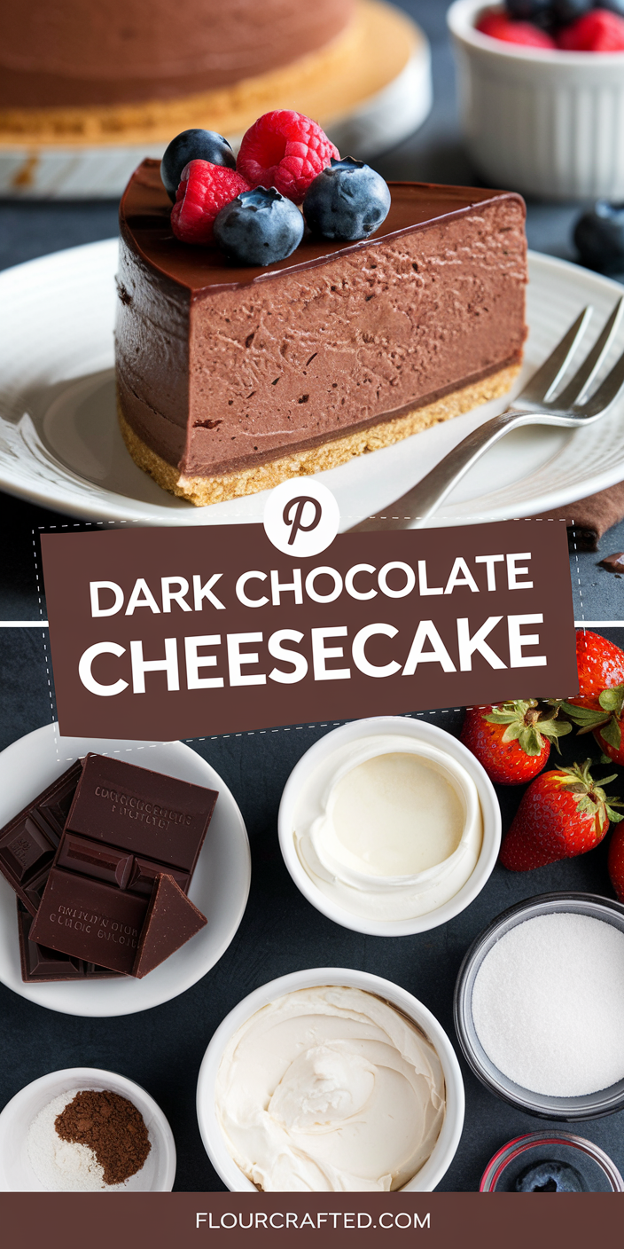 Dark Chocolate Cheesecake Dark Chocolate Cheesecake
