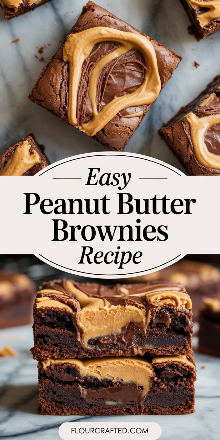 Easy Peanut Butter Brownies Recipe Easy Peanut Butter Brownies Recipe