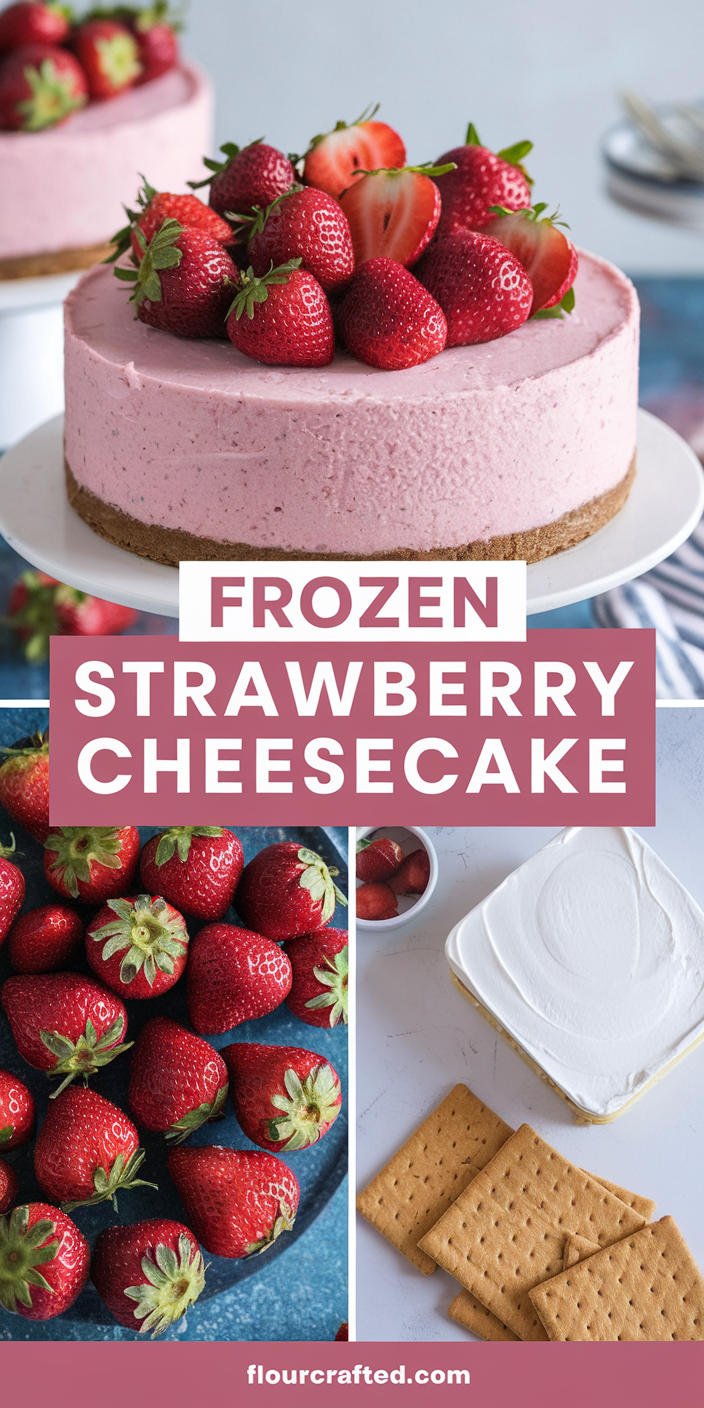 Frozen Strawberry Cheesecake Frozen Strawberry Cheesecake