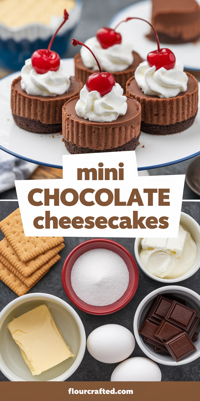 Mini Chocolate Cheesecakes