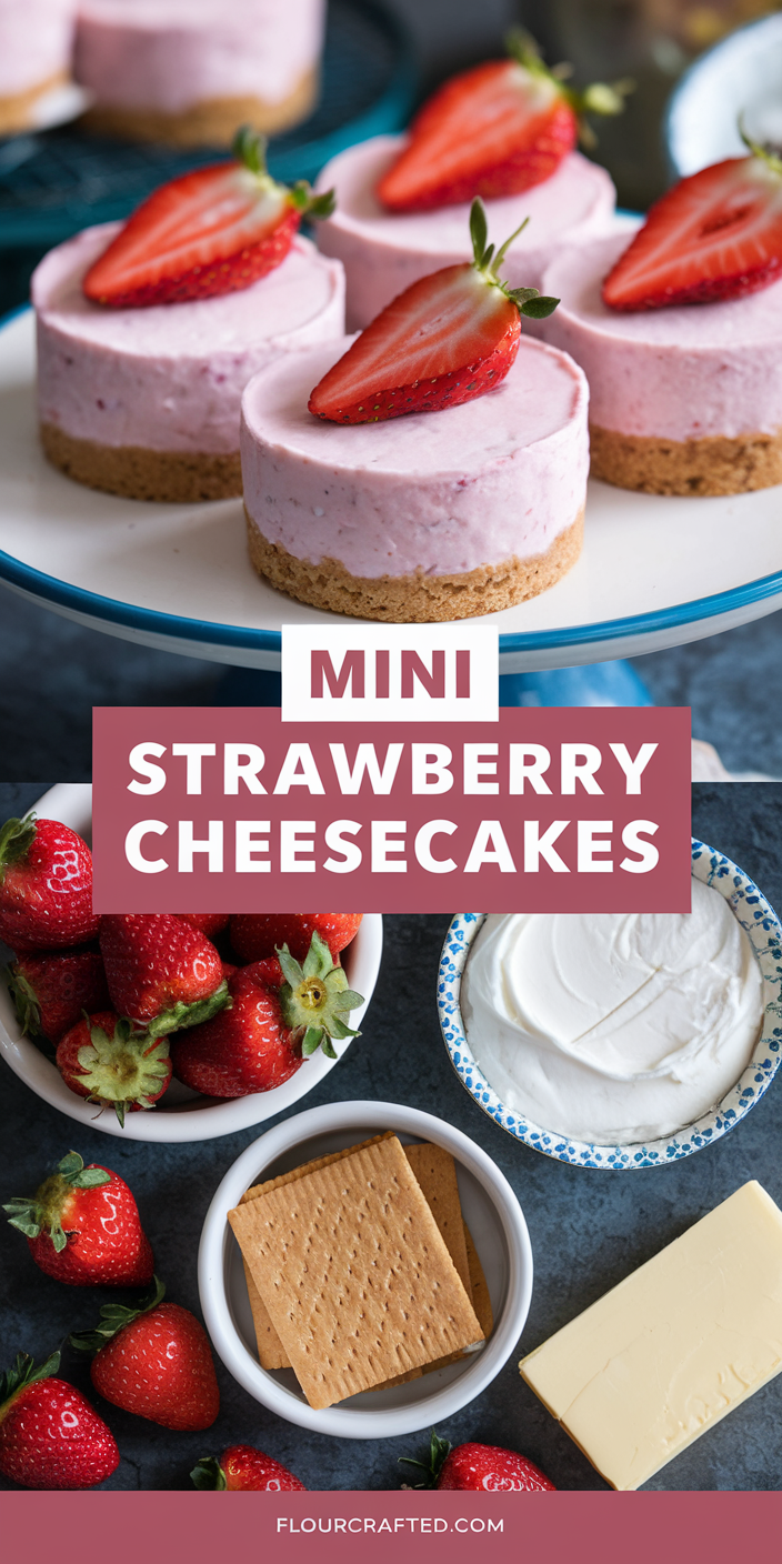 Mini Strawberry Cheesecakes Mini Strawberry Cheesecakes