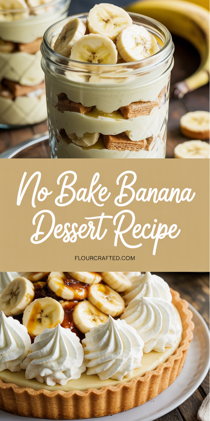 No Bake Banana Dessert Recipe