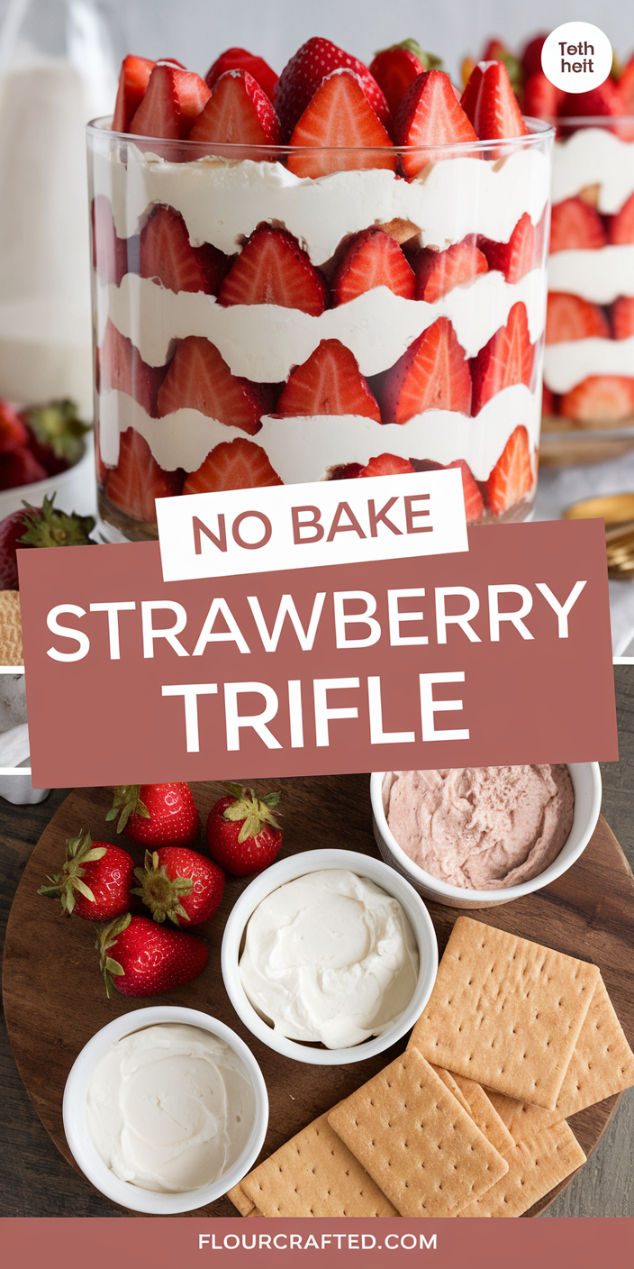 No Bake Strawberry Trifle No Bake Strawberry Trifle