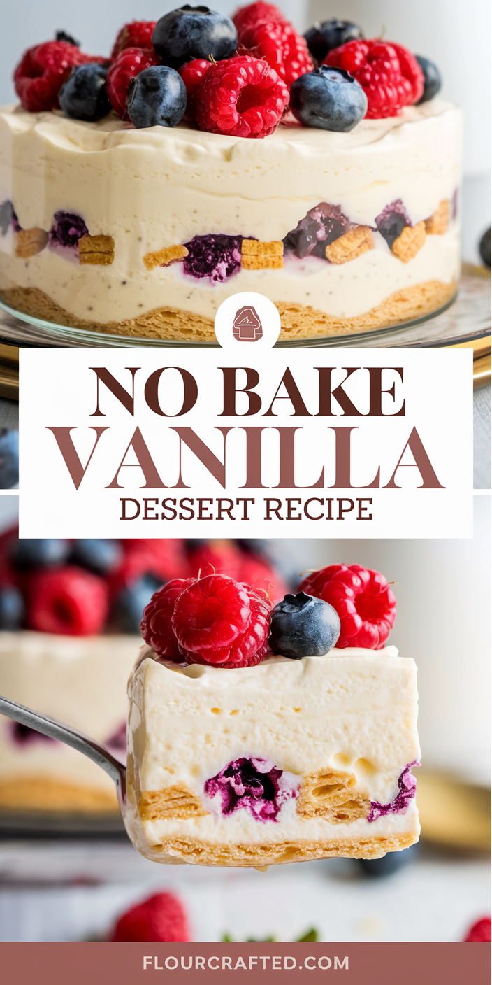 No Bake Vanilla Dessert Recipe