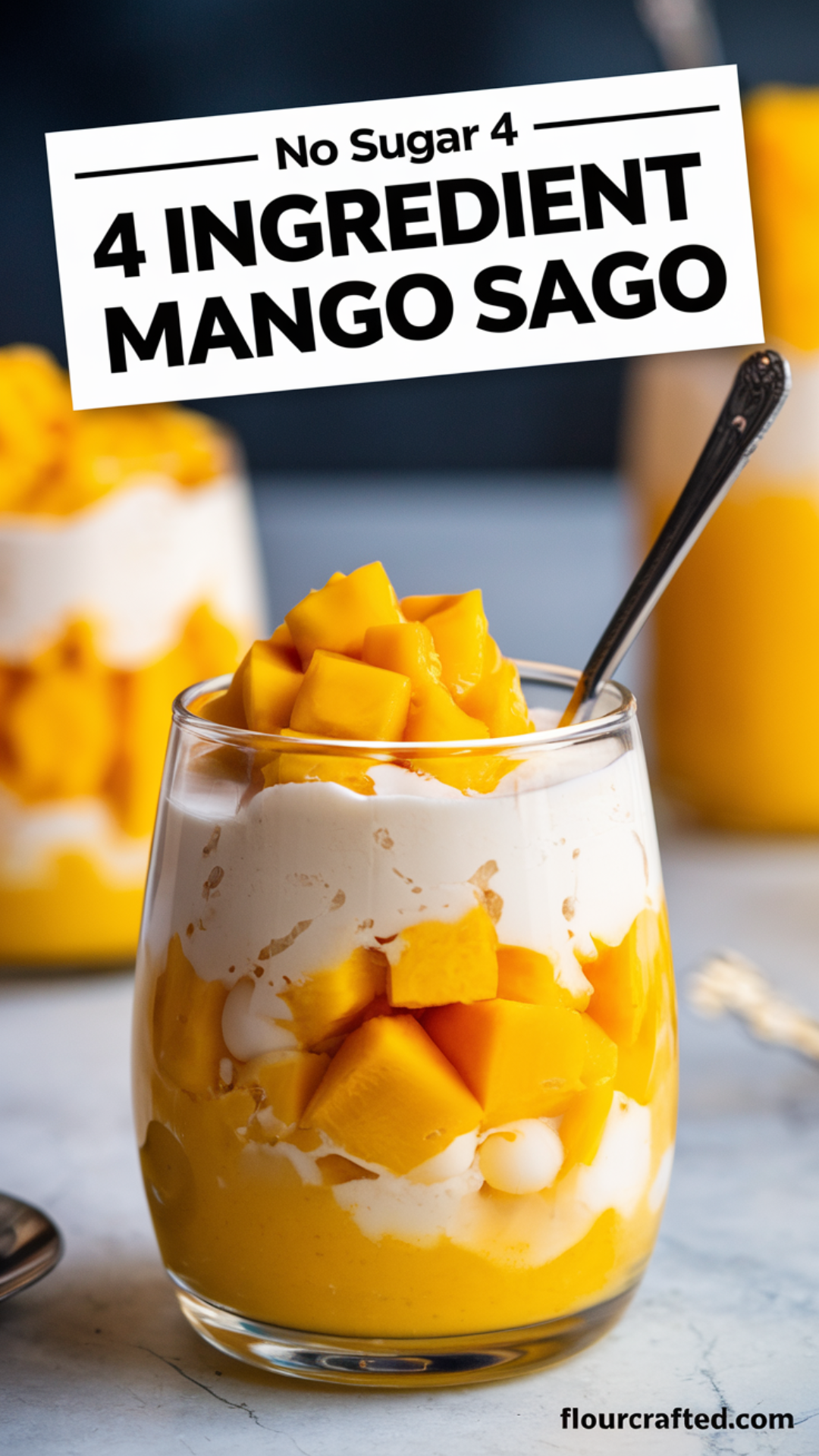 No Sugar 4 Ingredient Mango Sago