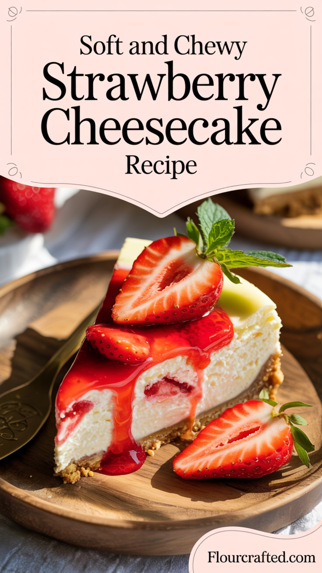 Soft and Chewy Strawberry Cheesecake Recipe