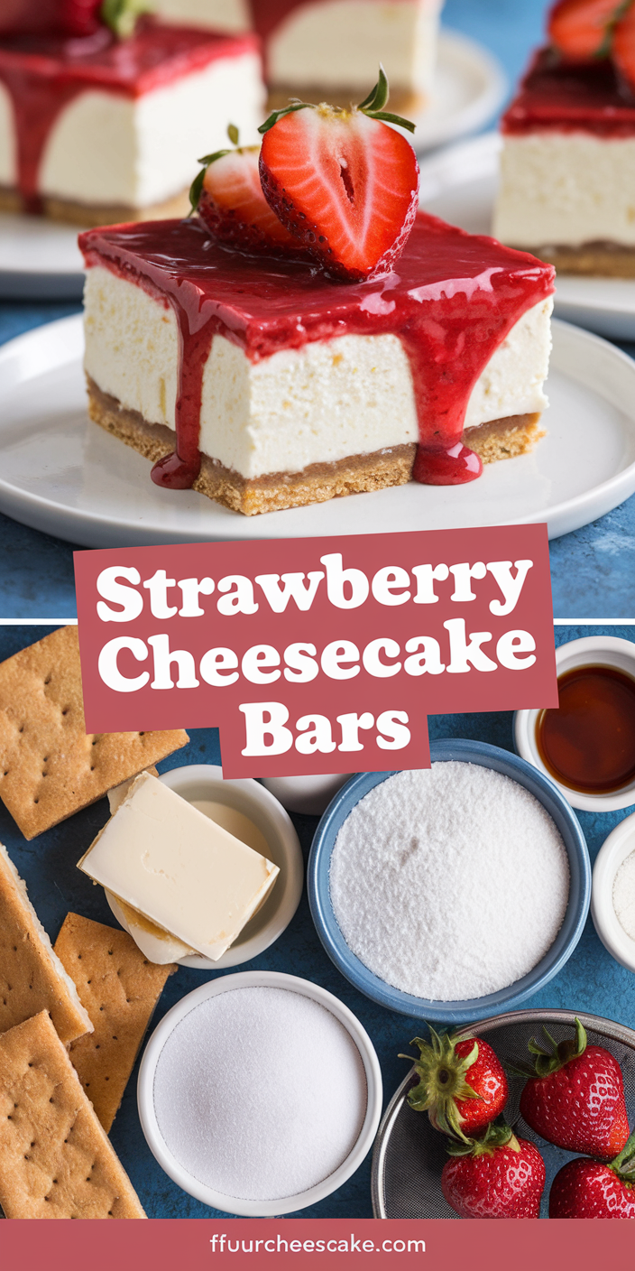 Strawberry Cheesecake Bars Strawberry Cheesecake Bars