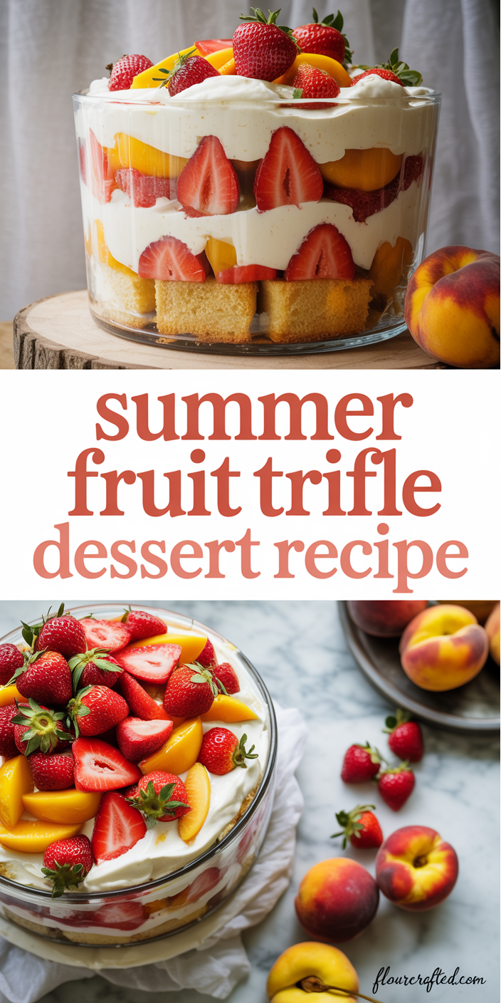 Summer Fruit Trifle Dessert Recipe