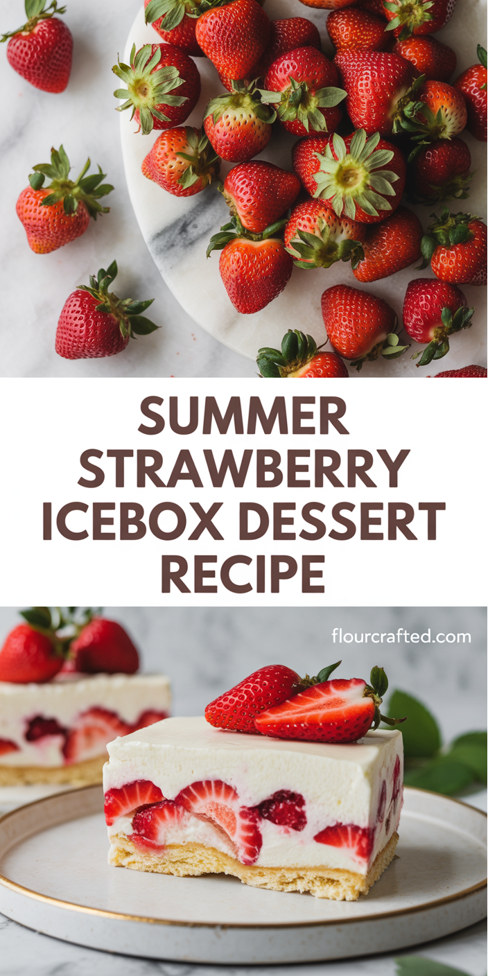 Summer Strawberry Icebox Dessert Recipe