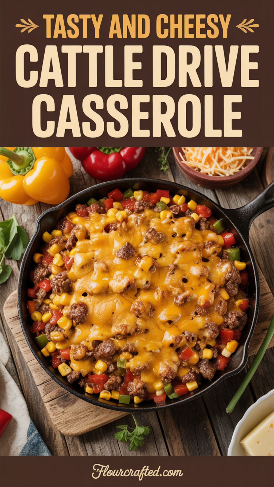 Tasty and Cheesy Cattle Drive Casserole